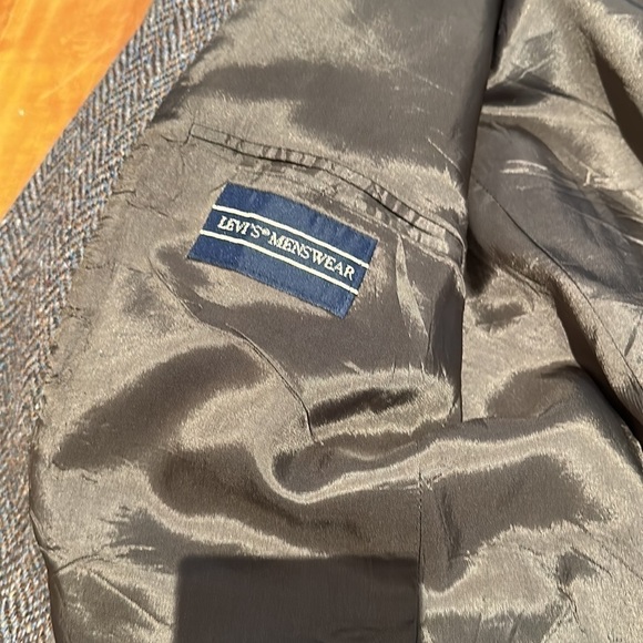 Vintage Oversized Tweed Wool Blazer Jacket sport coat power hip aritzia style - Picture 8 of 12